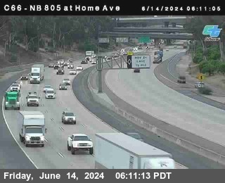 NB 805 at Home Ave (On Ramp)