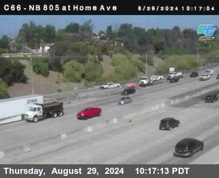 NB 805 at Home Ave (On Ramp)