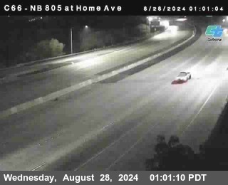 NB 805 at Home Ave (On Ramp)