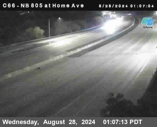 NB 805 at Home Ave (On Ramp)