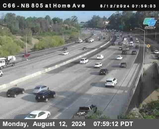 NB 805 at Home Ave (On Ramp)