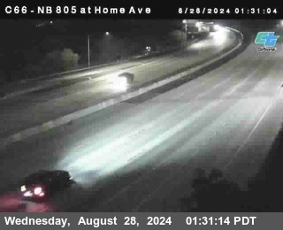 NB 805 at Home Ave (On Ramp)