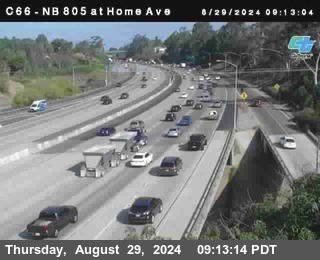 NB 805 at Home Ave (On Ramp)