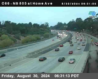 NB 805 at Home Ave (On Ramp)