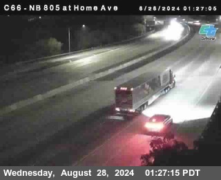 NB 805 at Home Ave (On Ramp)