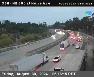 NB 805 at Home Ave (On Ramp)