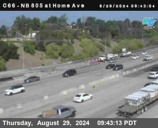 NB 805 at Home Ave (On Ramp)