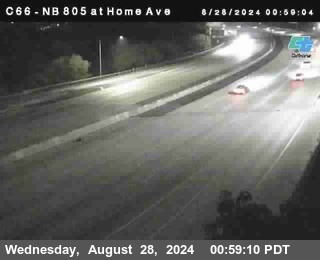 NB 805 at Home Ave (On Ramp)