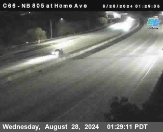 NB 805 at Home Ave (On Ramp)