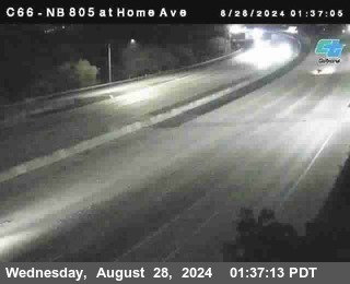 NB 805 at Home Ave (On Ramp)