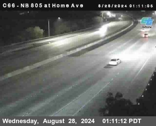 NB 805 at Home Ave (On Ramp)