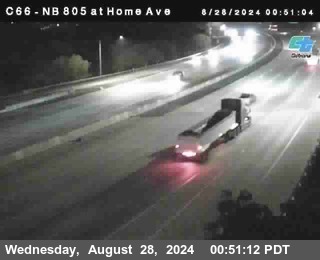 NB 805 at Home Ave (On Ramp)