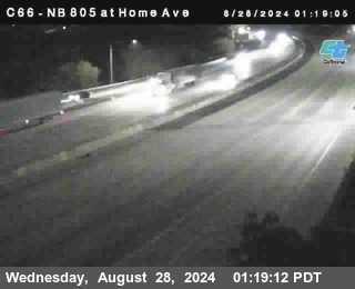 NB 805 at Home Ave (On Ramp)