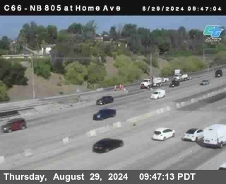 NB 805 at Home Ave (On Ramp)