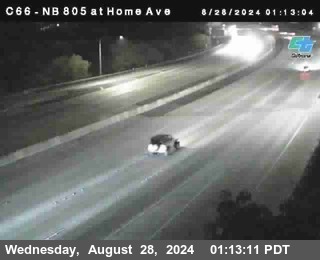 NB 805 at Home Ave (On Ramp)