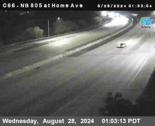 NB 805 at Home Ave (On Ramp)