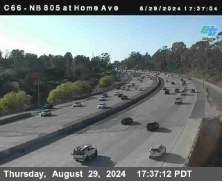 NB 805 at Home Ave (On Ramp)