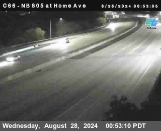 NB 805 at Home Ave (On Ramp)