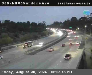 NB 805 at Home Ave (On Ramp)