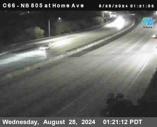 NB 805 at Home Ave (On Ramp)