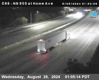 NB 805 at Home Ave (On Ramp)