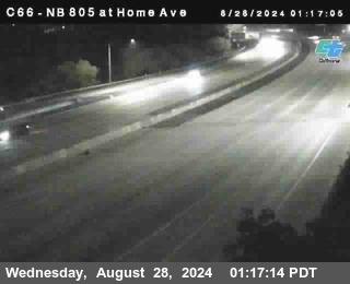 NB 805 at Home Ave (On Ramp)