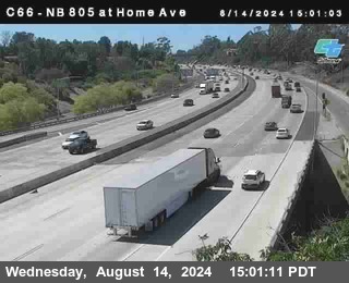 NB 805 at Home Ave (On Ramp)