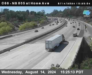 NB 805 at Home Ave (On Ramp)