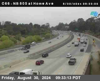 NB 805 at Home Ave (On Ramp)