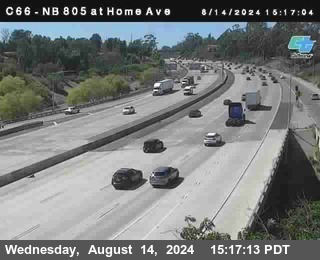 NB 805 at Home Ave (On Ramp)