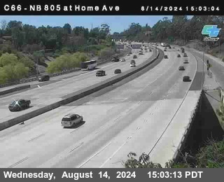 NB 805 at Home Ave (On Ramp)