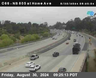 NB 805 at Home Ave (On Ramp)