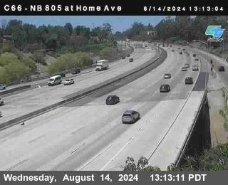 NB 805 at Home Ave (On Ramp)