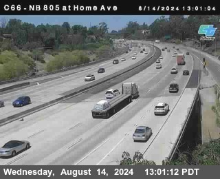 NB 805 at Home Ave (On Ramp)