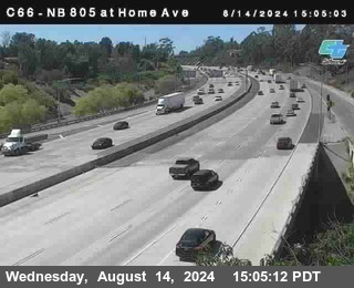 NB 805 at Home Ave (On Ramp)