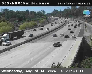 NB 805 at Home Ave (On Ramp)