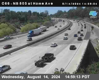 NB 805 at Home Ave (On Ramp)