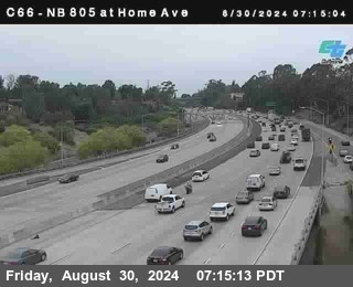 NB 805 at Home Ave (On Ramp)