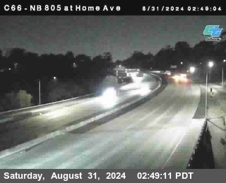 NB 805 at Home Ave (On Ramp)