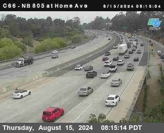 NB 805 at Home Ave (On Ramp)