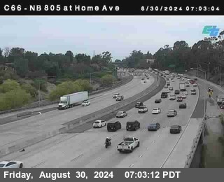 NB 805 at Home Ave (On Ramp)