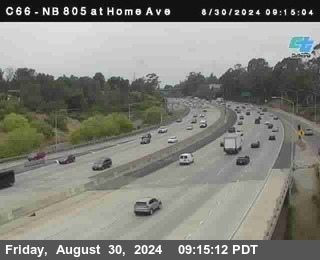 NB 805 at Home Ave (On Ramp)