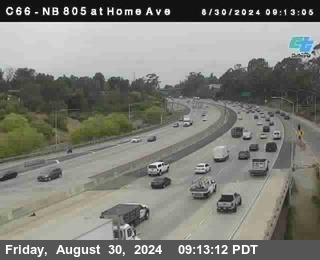 NB 805 at Home Ave (On Ramp)