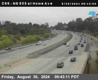 NB 805 at Home Ave (On Ramp)