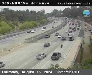 NB 805 at Home Ave (On Ramp)