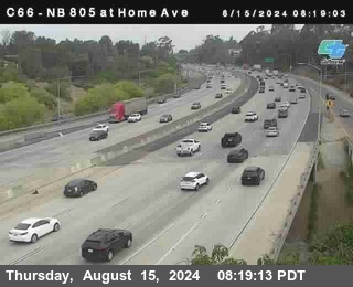 NB 805 at Home Ave (On Ramp)