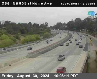 NB 805 at Home Ave (On Ramp)