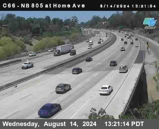 NB 805 at Home Ave (On Ramp)