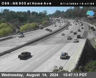 NB 805 at Home Ave (On Ramp)