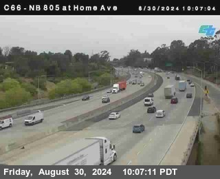 NB 805 at Home Ave (On Ramp)